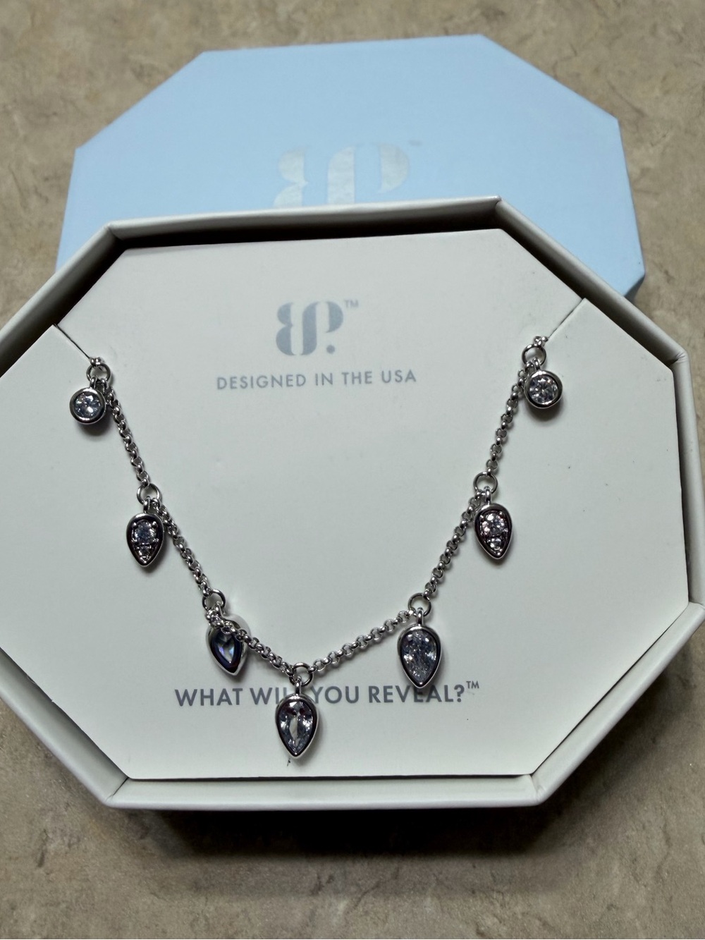 BP Exclusive Bring Back Necklace-Necked Out & Loving It Diamond CZ on Rhodium